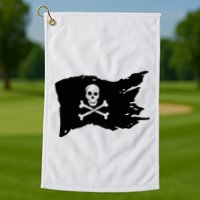 Skull Pirate Flag Jolly Roger Crossbones Golf Towel