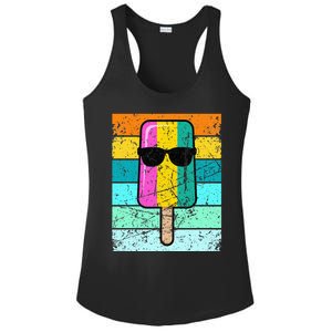 Summer Popsicle Funny Ice Cream Beach Pool Party Ladies PosiCharge Competitor Racerback Tank