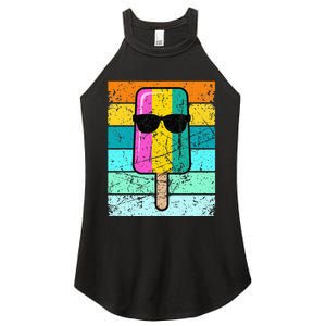 Summer Popsicle Funny Ice Cream Beach Pool Party Women's Perfect Tri Rocker Tank