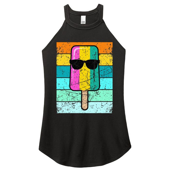 Summer Popsicle Funny Ice Cream Beach Pool Party Women's Perfect Tri Rocker Tank