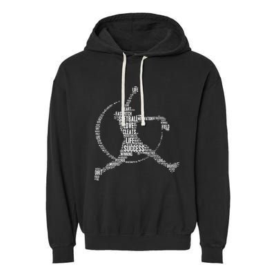 Softball Pitcher Fastpitch Softball Mom Garment-Dyed Fleece Hoodie