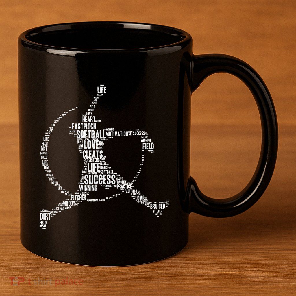 Softball Pitcher Fastpitch Softball Mom 11oz C Handle Ceramic Mug