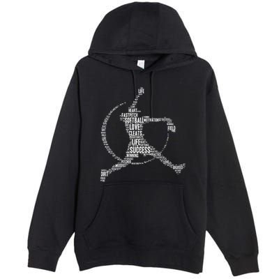 Softball Pitcher Fastpitch Softball Mom Premium Pullover Hoodie