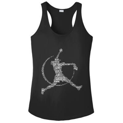 Softball Pitcher Fastpitch Softball Mom Ladies PosiCharge Competitor Racerback Tank