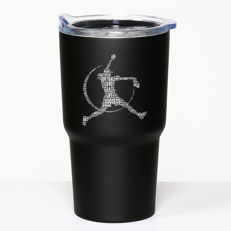 Softball Pitcher Fastpitch Softball Mom Tumbler