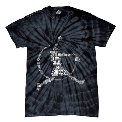 Softball Pitcher Fastpitch Softball Mom Tie-Dye T-Shirt