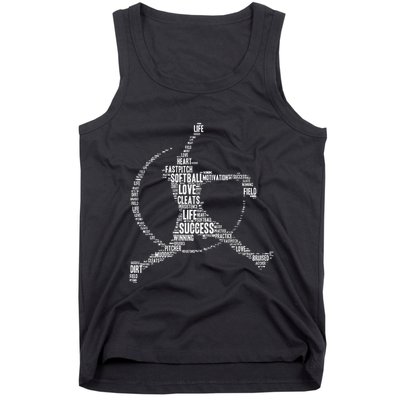 Softball Pitcher Fastpitch Softball Mom Tank Top
