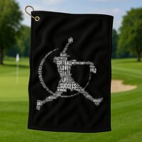 Softball Pitcher Fastpitch Softball Mom Golf Towel