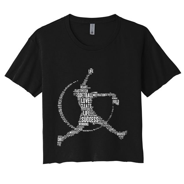 Softball Pitcher Fastpitch Softball Mom Crop Top