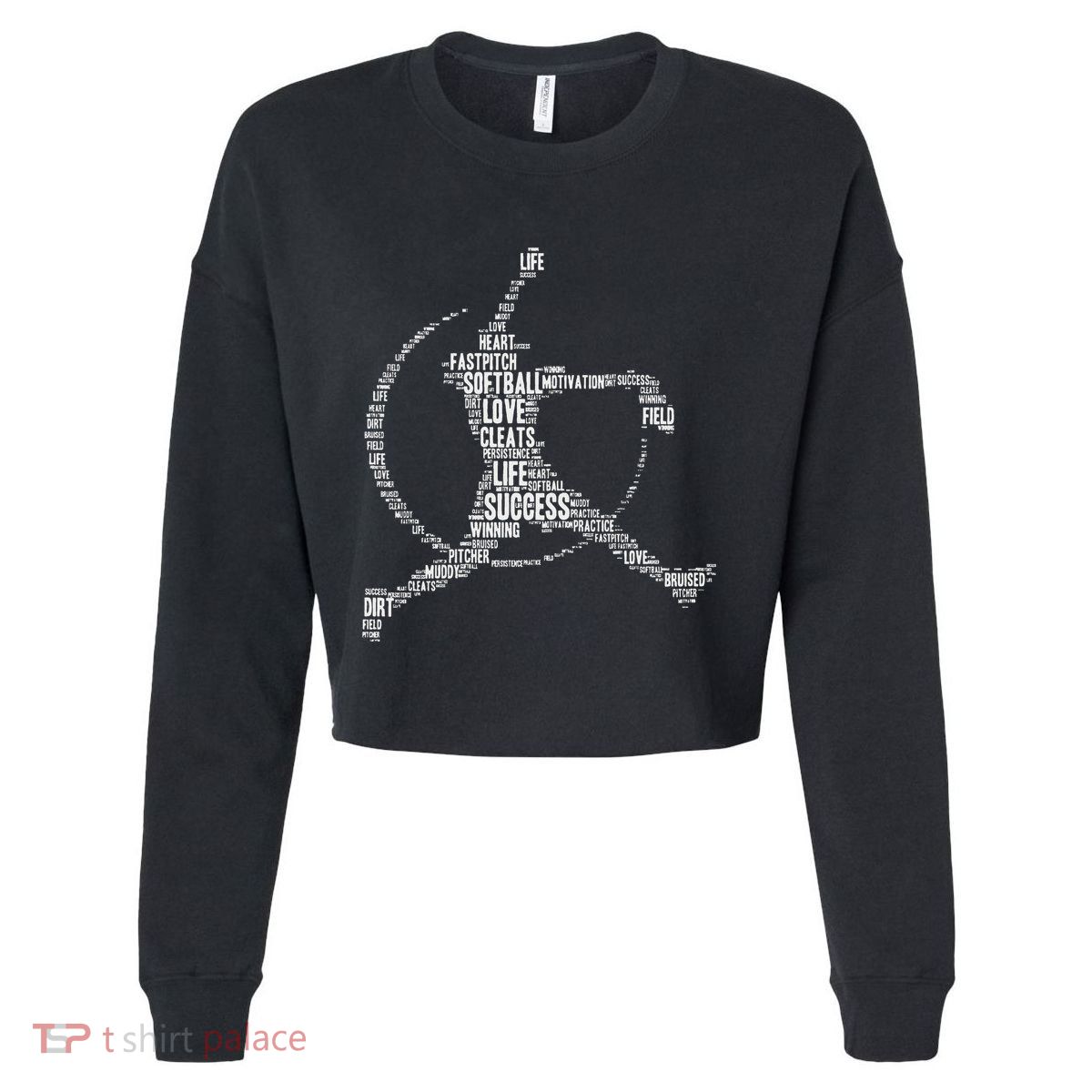 Softball Pitcher Fastpitch Softball Mom Cropped Pullover Crew