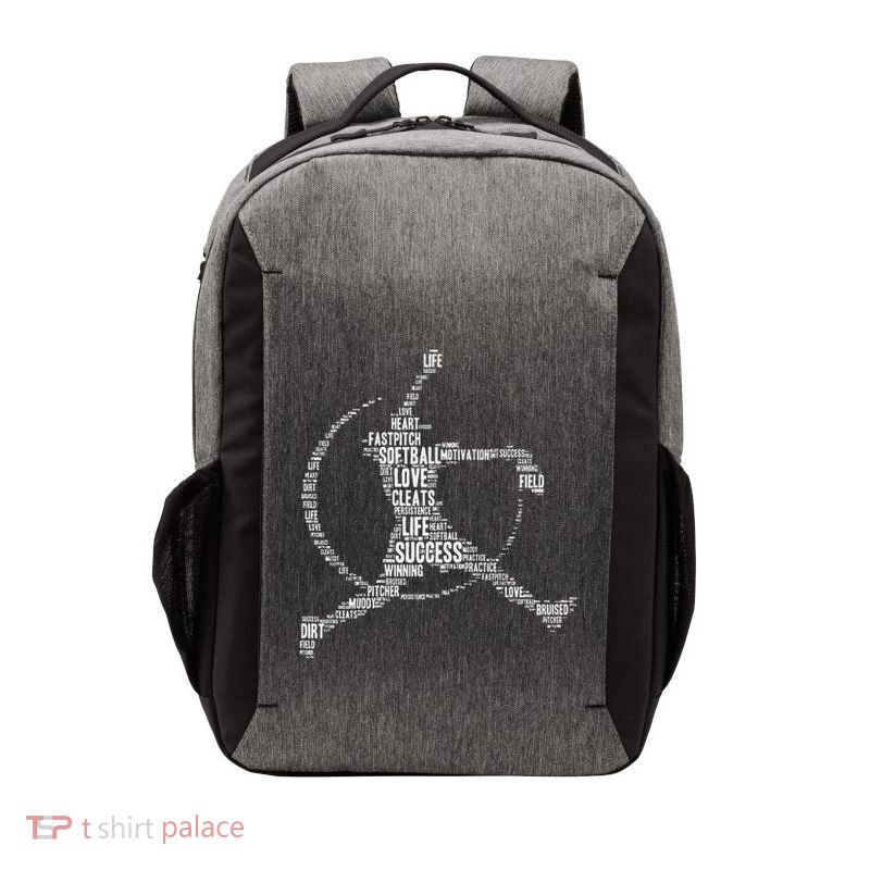 Softball Pitcher Fastpitch Softball Mom Vector Backpack