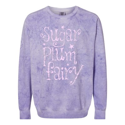 Sugar Plum Fairy Cute Christmas Colorblast Crewneck Sweatshirt