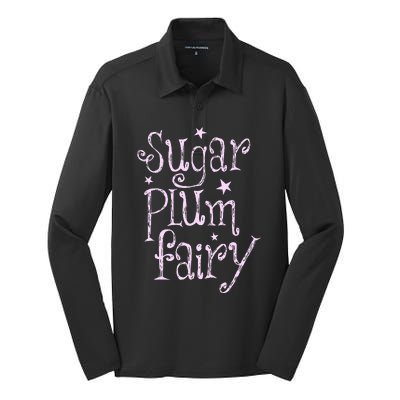 Sugar Plum Fairy Cute Christmas Silk Touch Performance Long Sleeve Polo