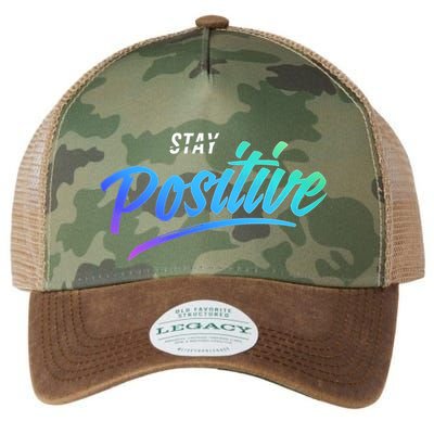 Stay Positive | Funny Math Clothes Legacy Tie Dye Trucker Hat
