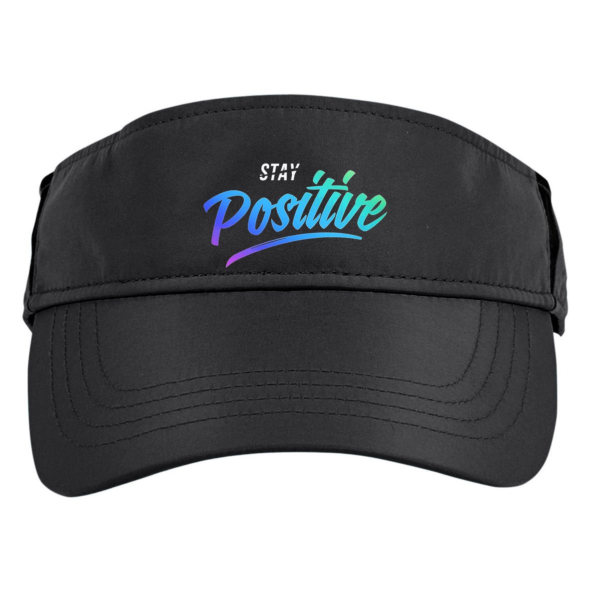 Stay Positive | Funny Math Clothes Adult Drive Performance Visor