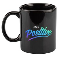 Stay Positive | Funny Math Clothes 11oz C Handle Ceramic Mug
