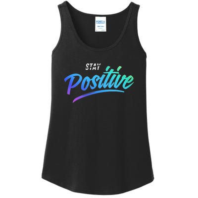 Stay Positive | Funny Math Clothes Ladies Essential Tank