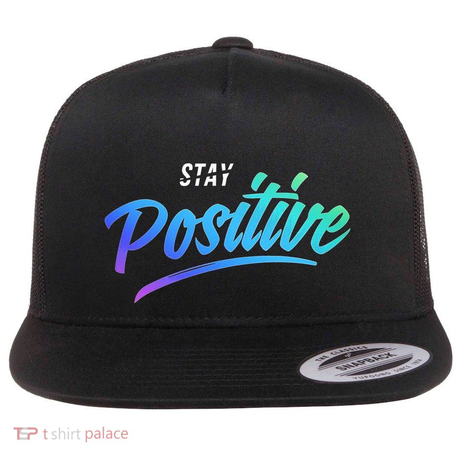 Stay Positive | Funny Math Clothes Flatbill Hat