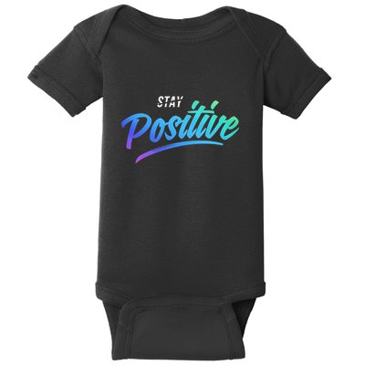 Stay Positive | Funny Math Clothes Baby Bodysuit