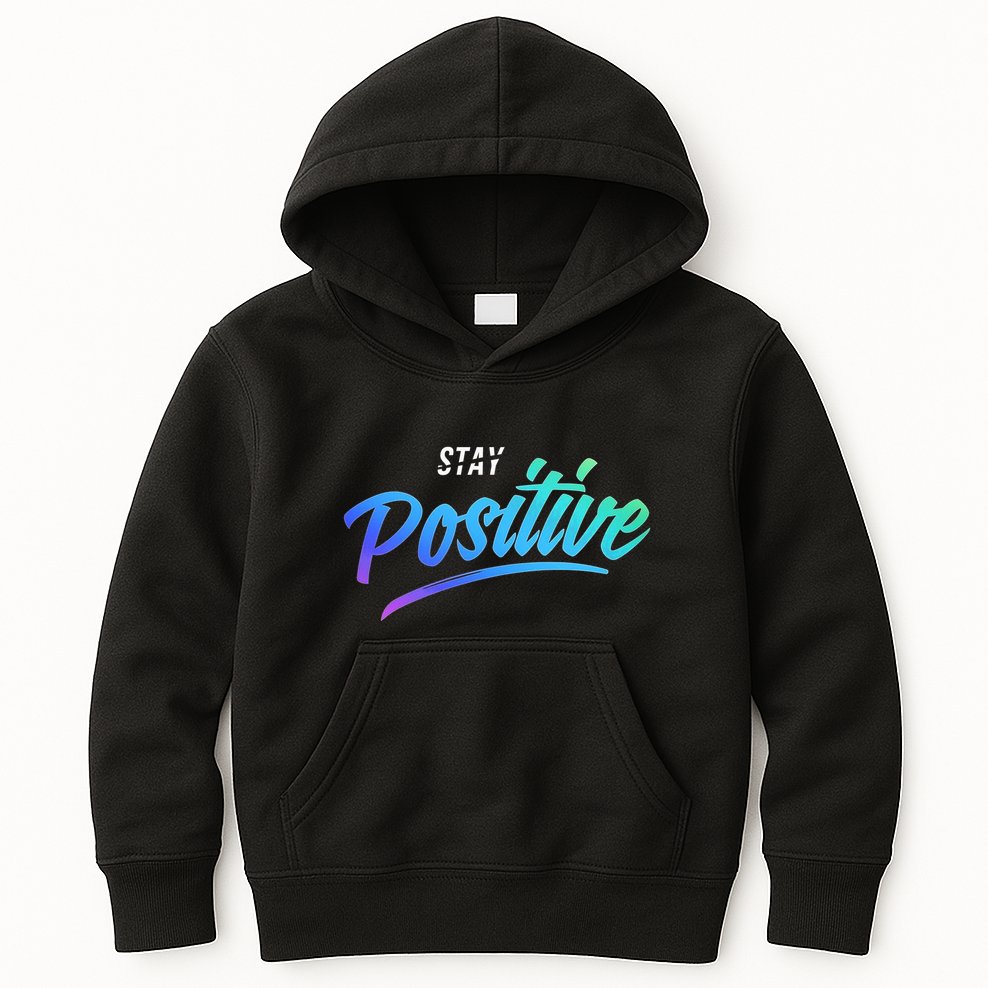 Stay Positive | Funny Math Clothes Kids Hoodie
