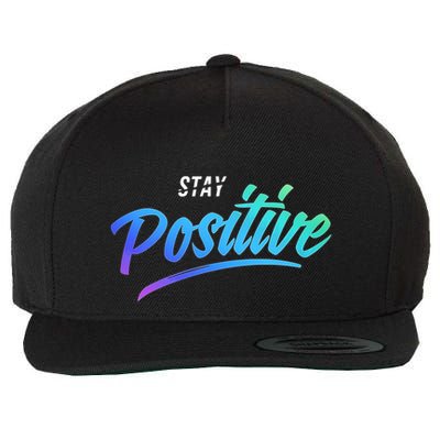 Stay Positive | Funny Math Clothes Wool Snapback Cap