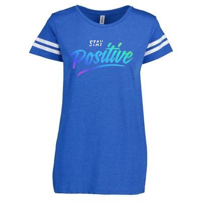 Stay Positive | Funny Math Clothes Enza Ladies Jersey Football T-Shirt