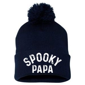 Spooky Papa Family Matching Halloween Dad Grandpa Costume Pom Pom 12in Knit Beanie