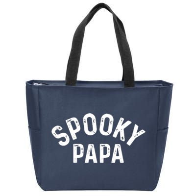 Spooky Papa Family Matching Halloween Dad Grandpa Costume Zip Tote Bag