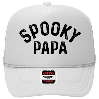 Spooky Papa Family Matching Halloween Dad Grandpa Costume High Crown Mesh Back Trucker Hat