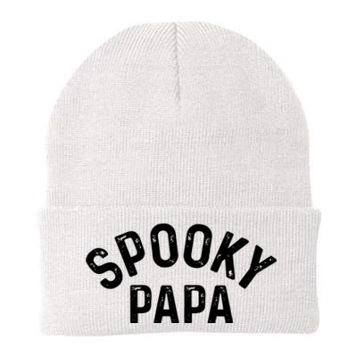 Spooky Papa Family Matching Halloween Dad Grandpa Costume Knit Cap Winter Beanie