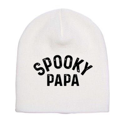 Spooky Papa Family Matching Halloween Dad Grandpa Costume Short Acrylic Beanie