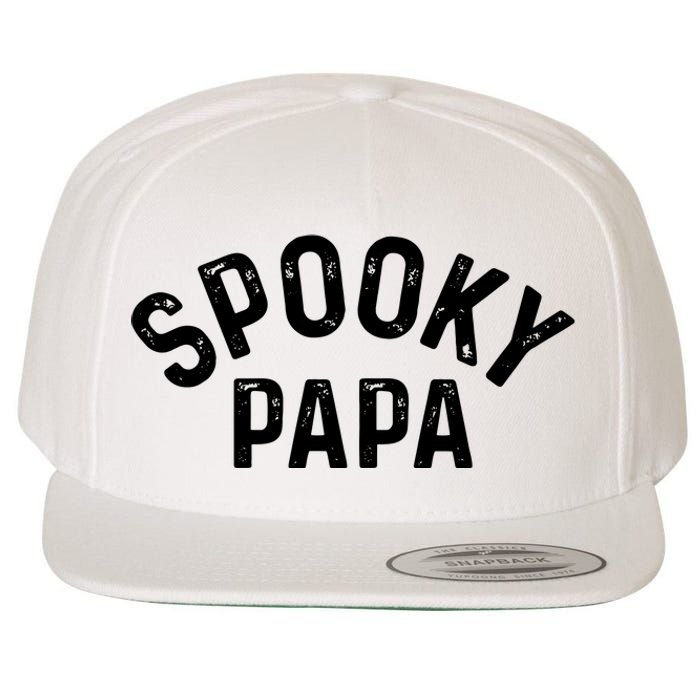 Spooky Papa Family Matching Halloween Dad Grandpa Costume Wool Snapback Cap