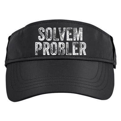 Solvem Probler Funny Problem Solver Vintage Distressed Adult Drive Performance Visor