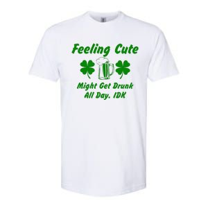 Saint Patrick's Feeling Cute Drunk St. Paddys Day Shenanigan Softstyle CVC T-Shirt