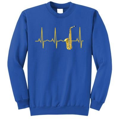 Saxophone Player Funny Gift Sax Heartbeat Hooded Cute Gift Gift Sweatshirt