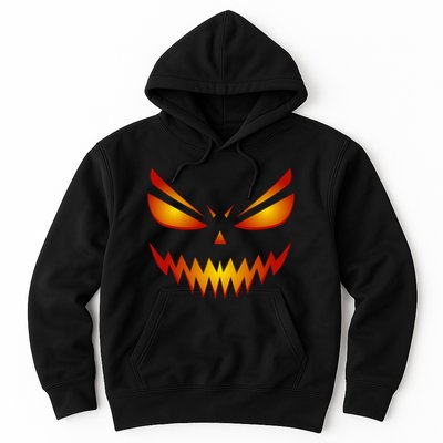 Spooky Pumpkin Face Halloween Hoodie