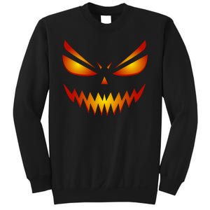 Spooky Pumpkin Face Halloween Sweatshirt