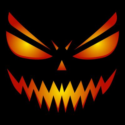 Spooky Pumpkin Face Halloween T-Shirt