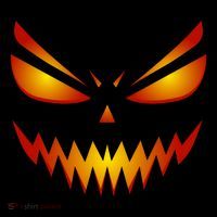 Spooky Pumpkin Face Halloween Tall T-Shirt