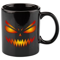 Spooky Pumpkin Face Halloween 11oz C Handle Ceramic Mug