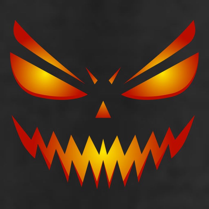 Spooky Pumpkin Face Halloween Beanie