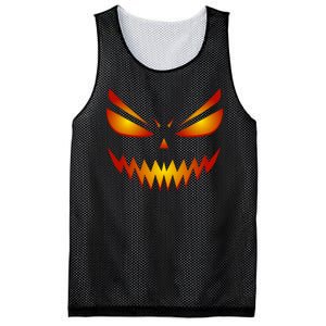 Spooky Pumpkin Face Halloween Mesh Reversible Basketball Jersey Tank