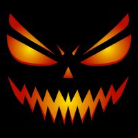 Spooky Pumpkin Face Halloween Baby Bodysuit