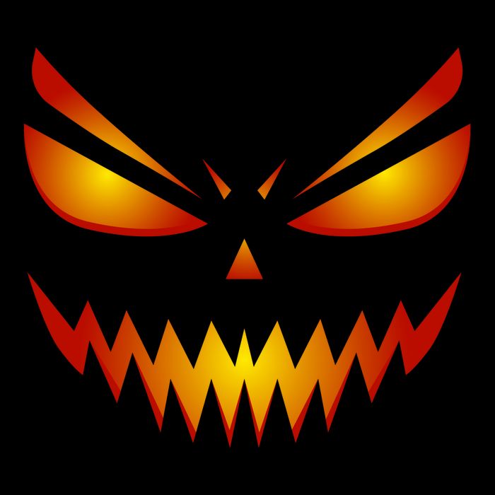 Spooky Pumpkin Face Halloween Baby Bodysuit