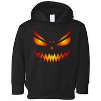 Spooky Pumpkin Face Halloween Toddler Hoodie