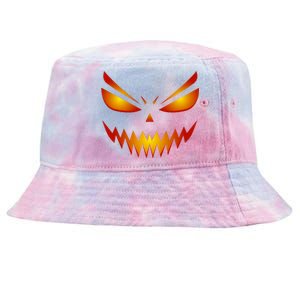 Spooky Pumpkin Face Halloween Tie-Dyed Bucket Hat