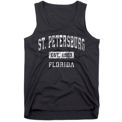St. Petersburg Florida Fl Vintage Established Tank Top