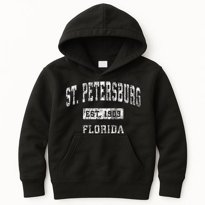 St. Petersburg Florida Fl Vintage Established Kids Hoodie