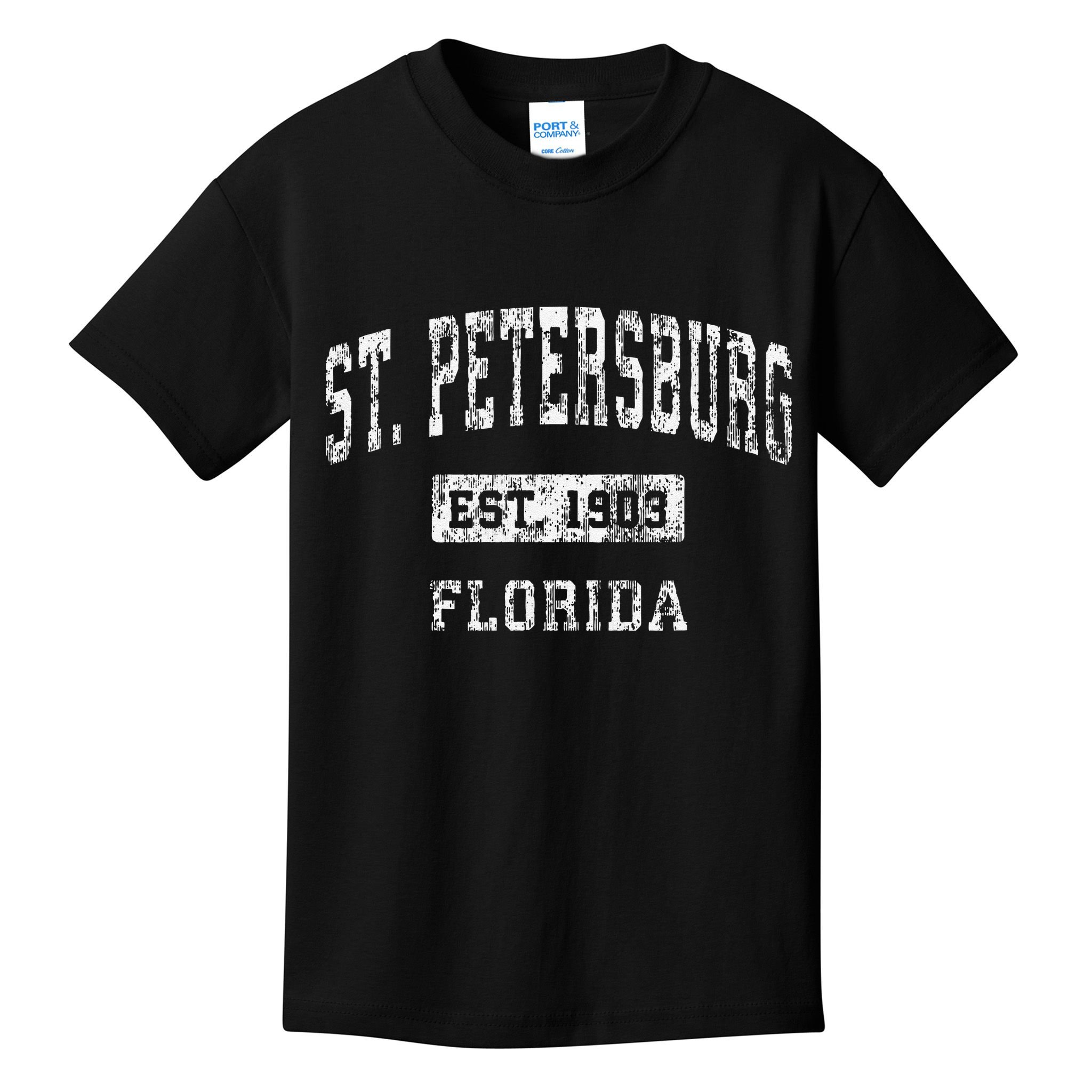 St. Petersburg Florida Fl Vintage Established Kids T-Shirt