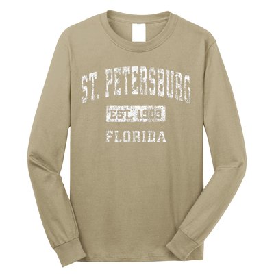 St. Petersburg Florida Fl Vintage Established Long Sleeve Shirt
